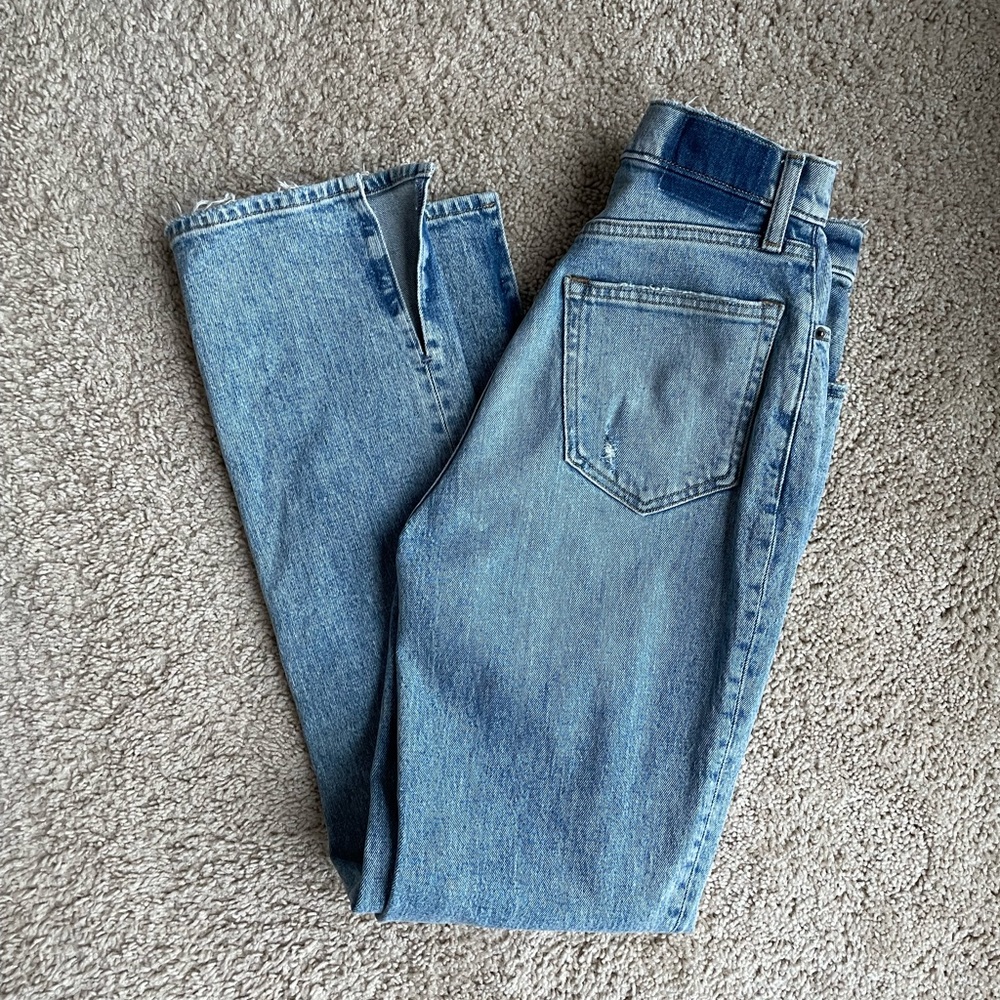 Abercrombie & Fitch Curve Love Ultra High Rise Straight Jeans (25, regular)